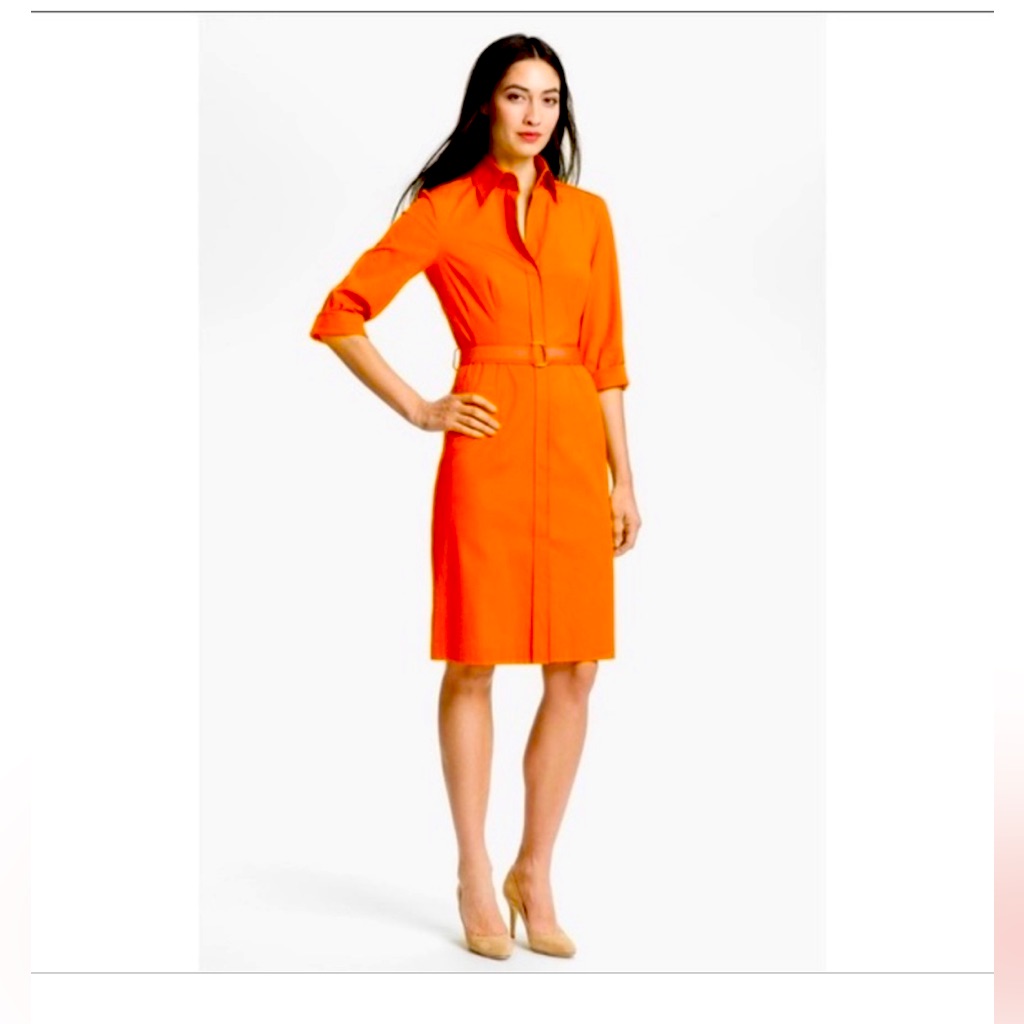 Hugo Boss Dashina3 Orange Dress, Size 8